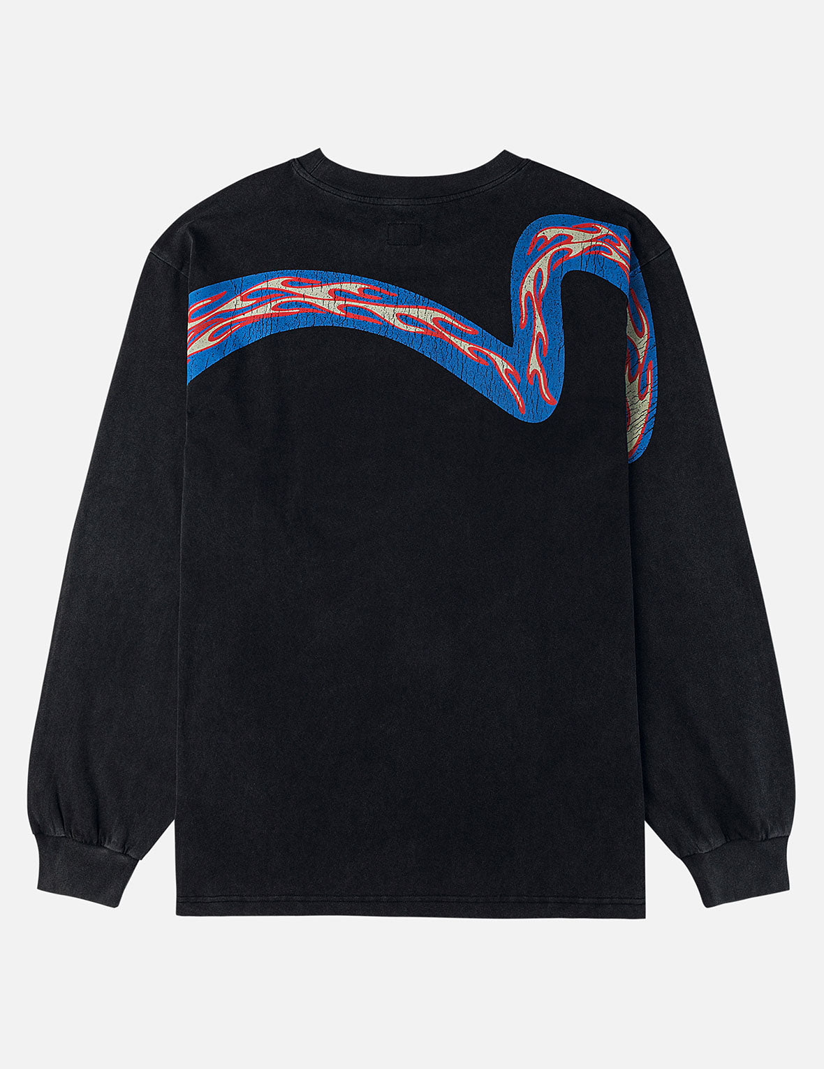 リバースカモメスローガン 長袖Tシャツ
